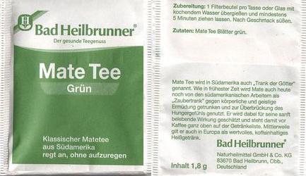 Bad Heilbrunner 08 Maté Tee Grün