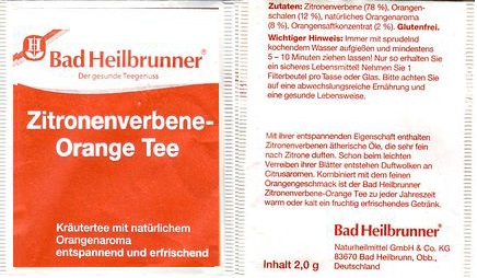 Bad Heilbrunner 08 Zitronenverbene Orange Tee