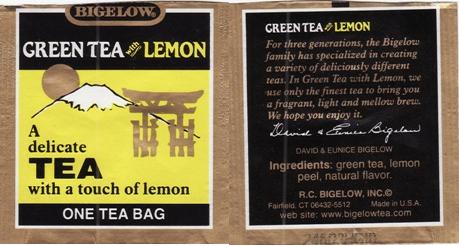 Bigelow 0 Green Tea With Lemon