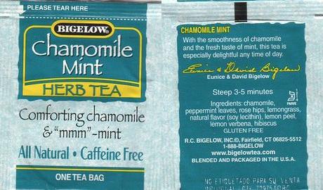 Bigelow 2 Chamomile Mint