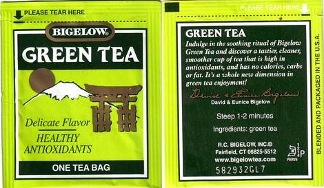 Bigelow 5 Green Tea