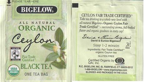 Bigelow 8 Organic Ceylon