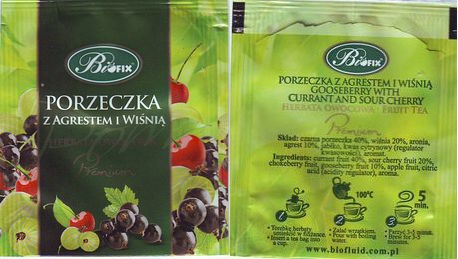 Biofluid Biofix 10 Porzeczka Z Agrestem I Wisnia