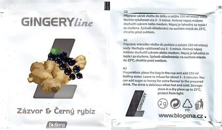 Biogena Gingery Line Zázvor & Černý Rybíz