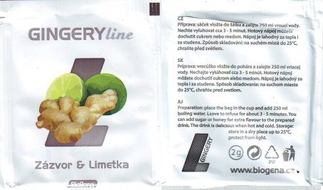 Biogena Gingery Line Zázvor & Limetka