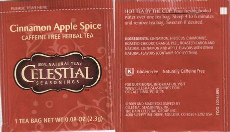 Celestial Seasonings 05 Cinnamon Apple Spice