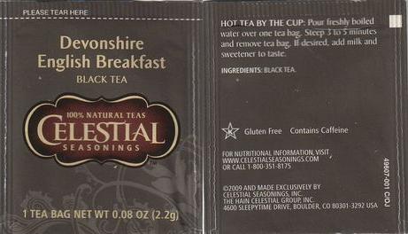 Celestial Seasonings 05 Devonshire English Breakfast