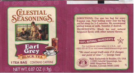 Celestial Seasonings Earl Grey