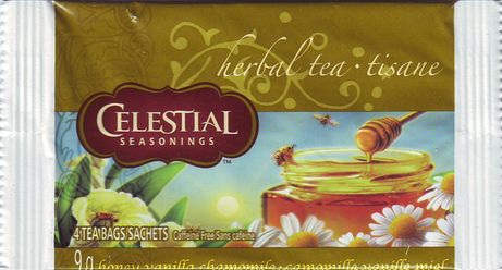 Celestial Seasonings Herbal Tea Honey Vanilla Chamomile