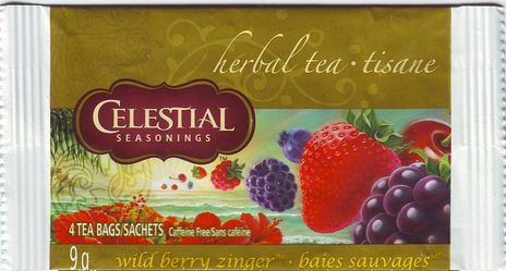 Celestial Seasonings Herbal Tea Wild Berry Zinger