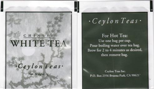 Ceylon Teas Chinese White Tea