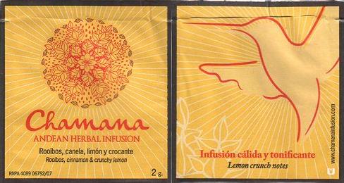 Chamana Rooibos Canela Limon Y Crocante