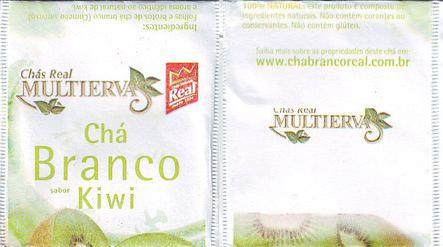 Chas Real Multierva Chá Branco Sabor Kiwi