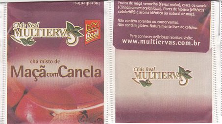 Chas Real Multiervas Chá Misto De Maca Com Canela