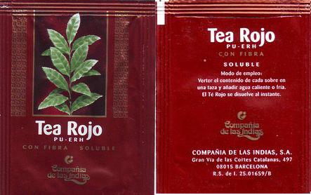 Compania De Las Indias Tea Rojo