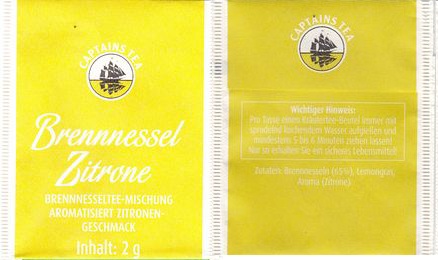 Captains Tea 03215269 Brennnessel Zitrone