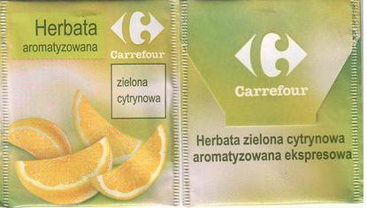 Carrefour Herbata Aromatyzovana Zielona Cytrynova Glossy