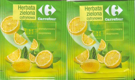 Carrefour Herbata Zielona Cytrynowa No Flap