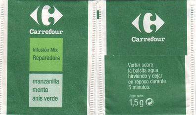 Carrefour Infusion Mix Reparadora Manzanilla Menta Anis Verde