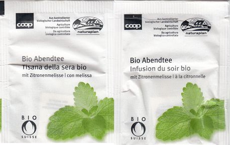 Coop Bio Abendtee Mit Zitronenmelisse