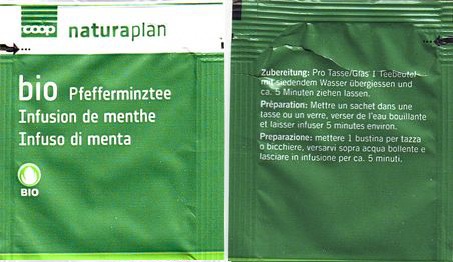 Coop Bio Pfefferminztee Foil