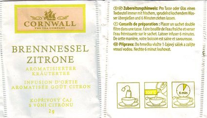 Cornwall Thé Tea Company Kräutertee Brennnesel Zitrone