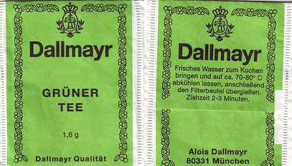 Dallmayr XZ746 Grüner Tee