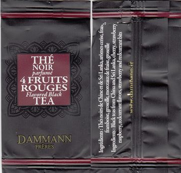 Damman Freres Thé Noir Parfume 4 Fruits Rouges