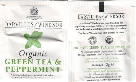 Darvilles of Windsor Organic Green Tea & Peppermint