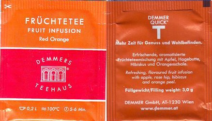 Demmers Teehaus 01 Früchtetee Red Orange