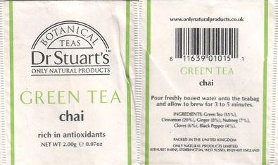 Dr. Stuarts Green Tea Chai