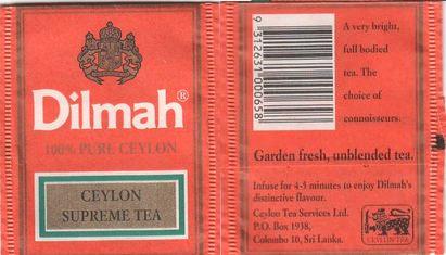 Dilmah Ceylon Supreme Tea Paper