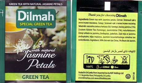 Dilmah Fun Teas Green Tea With Natural Jasmine Petals