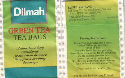 Dilmah Green Tea Bags 2