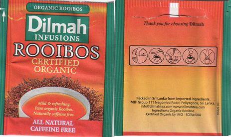 Dilmah Infusions Rooibos Certified Organic Oval