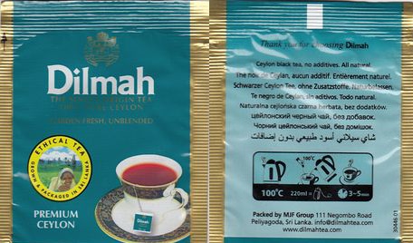 Dilmah Premium Ceylon Ethical Tea Foil