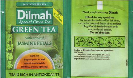 Dilmah SGT Green Tea Jasmine Petals Oval