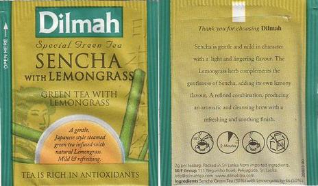 Dilmah SGT Sencha With Lemongrass