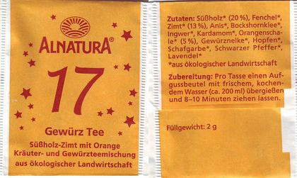 Alnatura 2009 17 Gewürz Tee