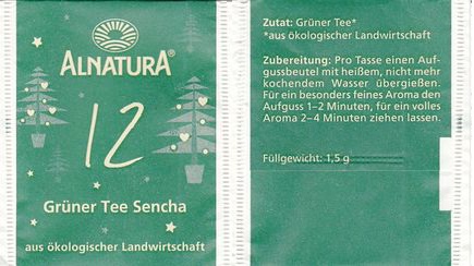 Alnatura 2012 12 3823EN12 Grüner Tee Sencha