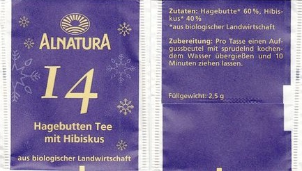 Alnatura 2015 14 3833EN14 Hagebutten Tee Mit Hibiscus