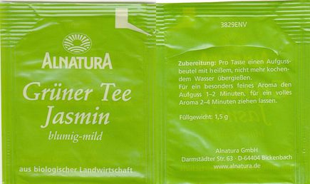 Alnatura 3829ENV Grüner Tee Jasmin