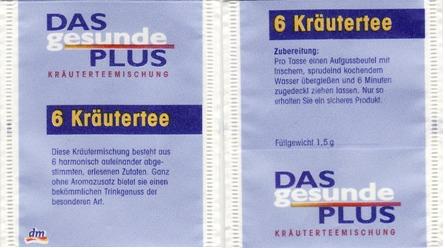 Das Gesunde Plus XWP24 6 Kräutertee