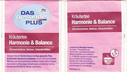 Das Gesunde Plus XWP45 Kräutertee Harmonie & Balance