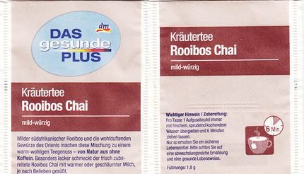 Das Gesunde Plus XWP46 Kräutertee Rooibos Chai