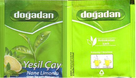 Dogadan Yesil Cay Nane Limonlu No Flap