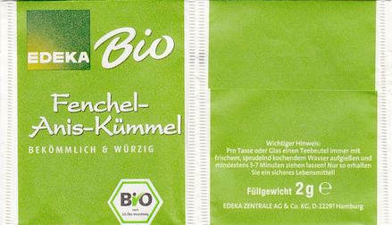 Edeka Bio Fenchel Anis Kümmel