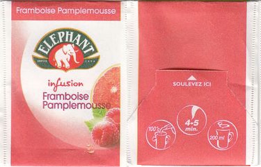 Elephant 8532816 Infusion Framboise Pamplemousse