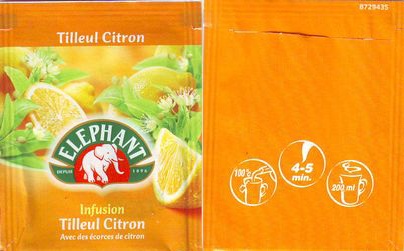 Elephant 8729435 Infusion Tilleul Citron