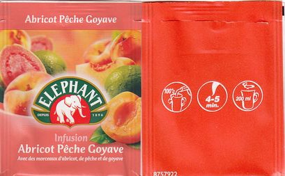 Elephant 8757922 Infusion Abricot Peche Goyave